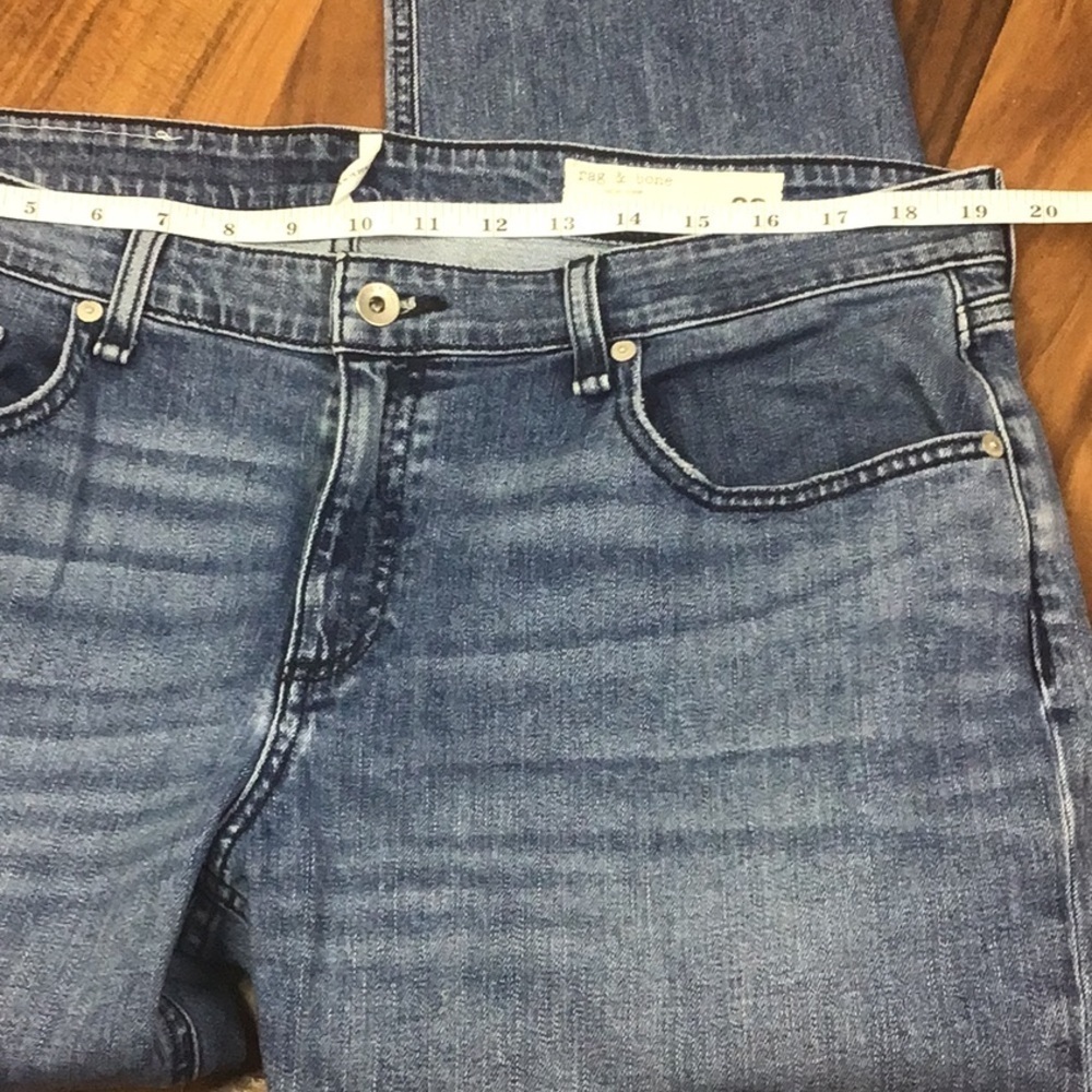 Rag & Bone Dre Low-Rise Boyfriend - Brighton Wash Size 32 Women’s - Picture 14 of 15